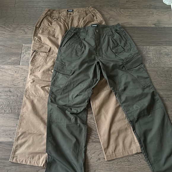 2 Pairs- CQR Men’s Tactical Pants-Water Repellent Ripstop Cargo Pants - Picture 1 of 12